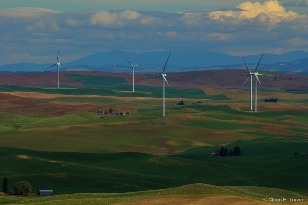 Wind Turbines From Steptoe Butte  