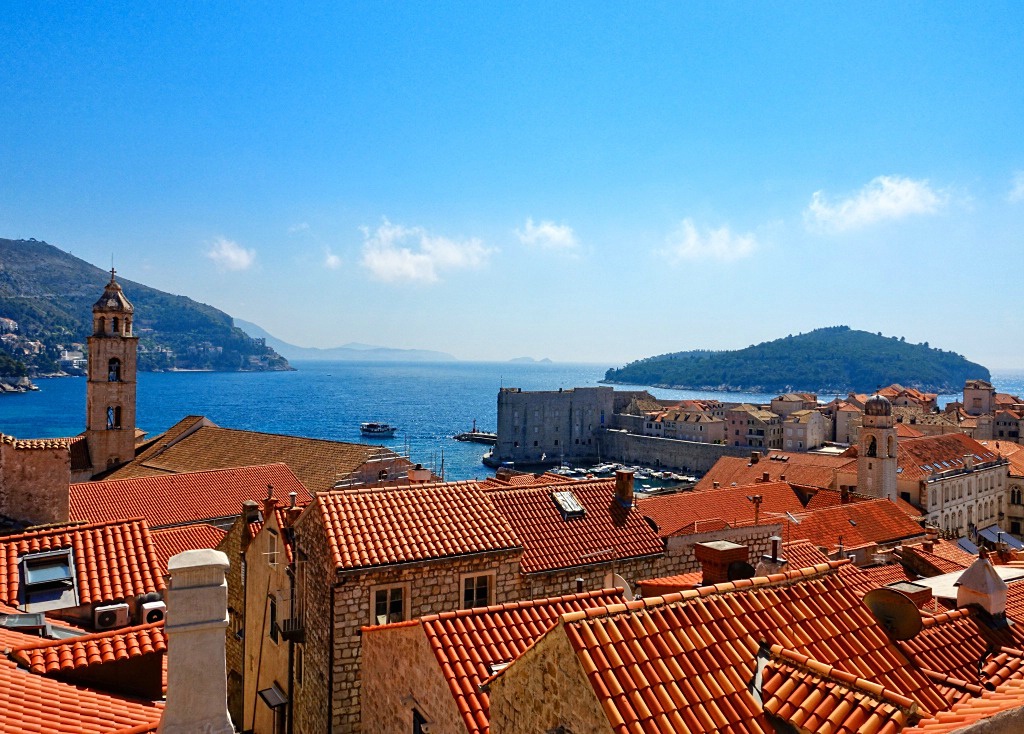 View From Dubrovnik's Walls Out To Sea
