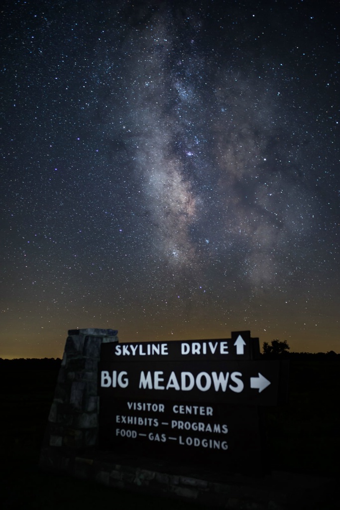 Big Meadows and Milky Way; Skyline Dr, VA