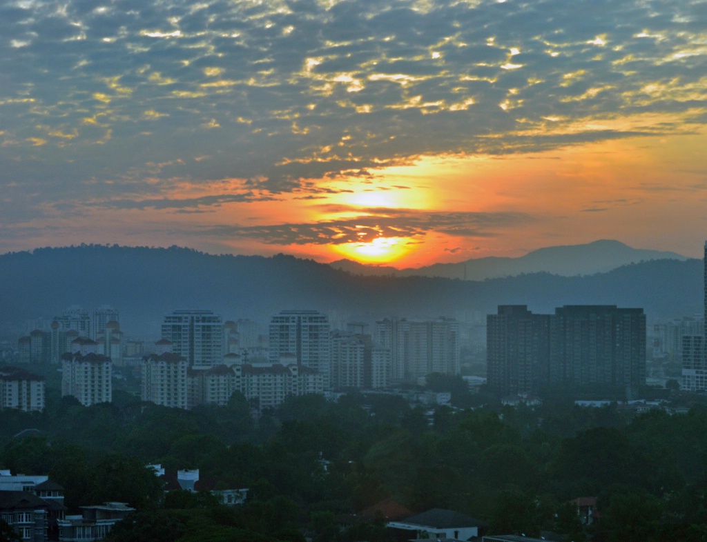Sunrise over Kuala Lampur