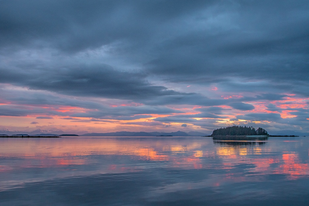 Inside Passage Sunset  