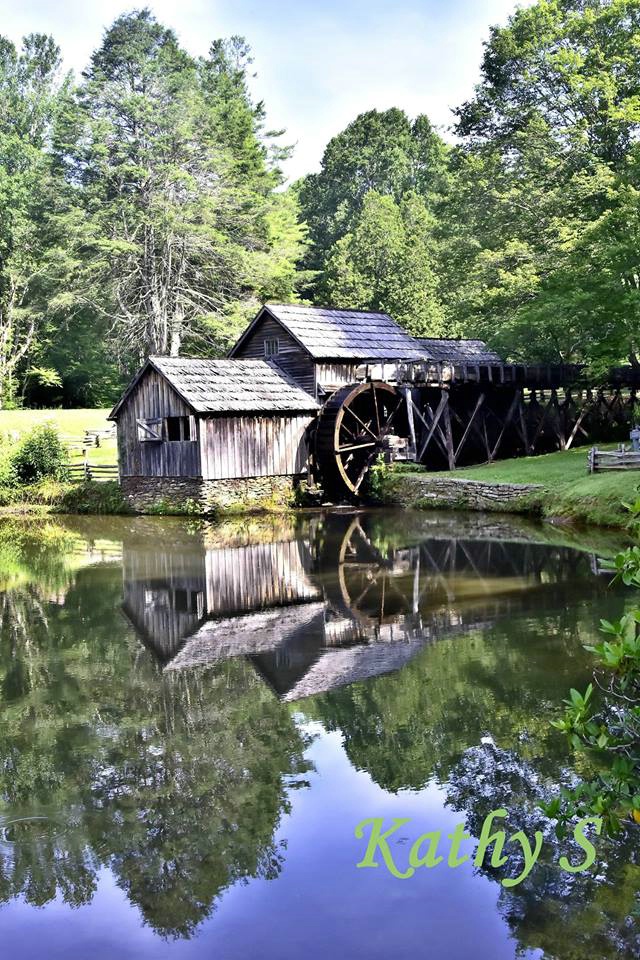 Mabry Mill in July-Colorful and Reflective