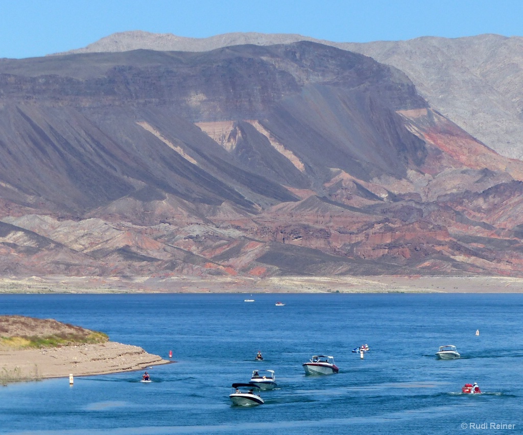 Boats on Lake Mead, NV