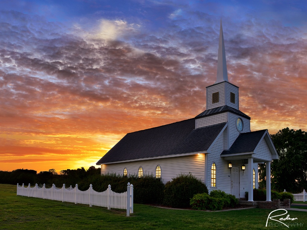 Sunset at Four Winds Chapel