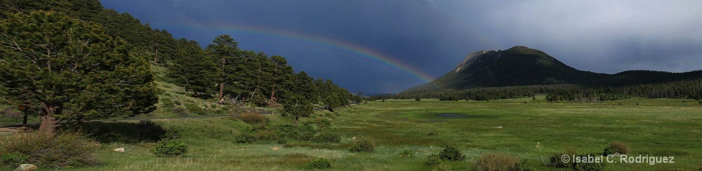 Sheep Lakes Rainbow Panorama