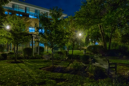 After Midnight Behind the Library - HDR