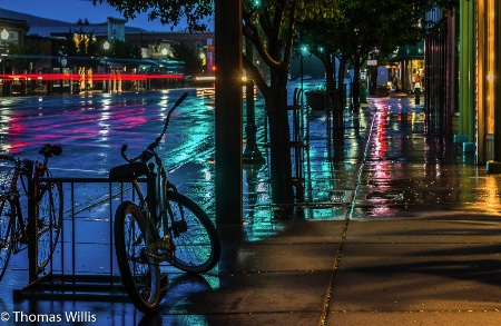 Gunnison, CO, Rainy Night