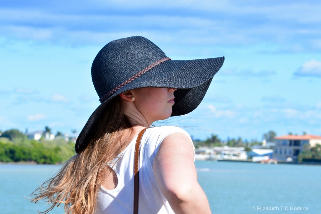 Young Lady in the Black Straw Hat