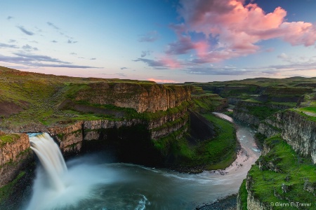 The Palouse Falls and A Passing Cloud
