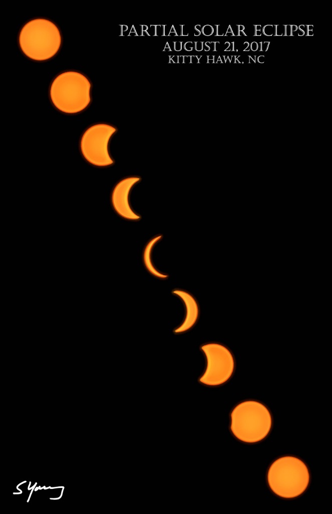 Partial Solar Eclipse; Kitty Hawk, NC