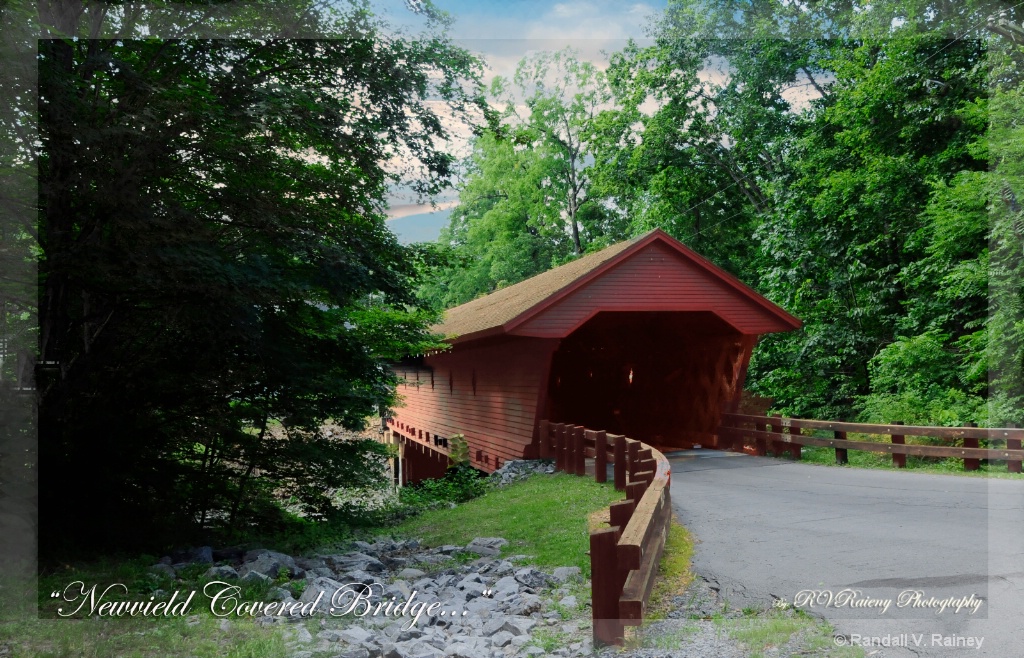 Newfield Covered Bridge the entrance