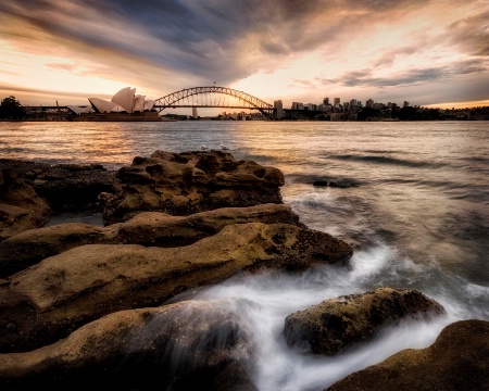 Sydney in Gold and Blue. 