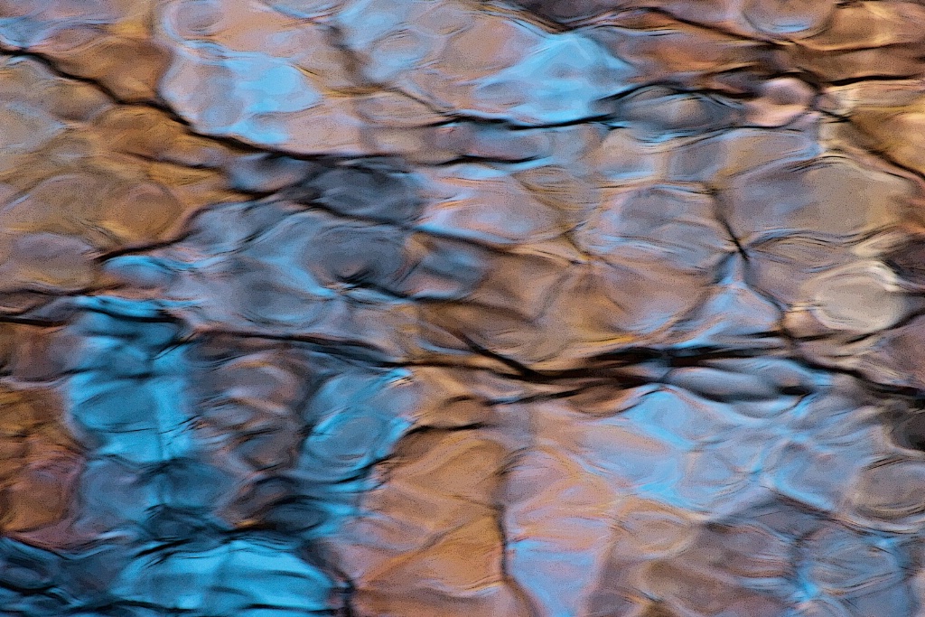 Reflection in Blue and Brown - ID: 15446104 © Sandra M. Shenk