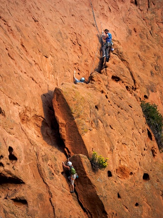 Climbing at the Garden of the Gods