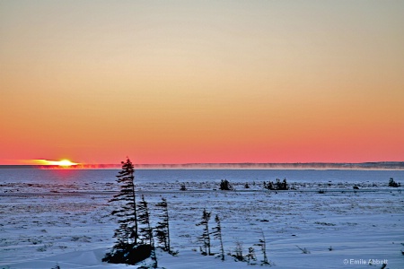 Sunset over the Tundra.