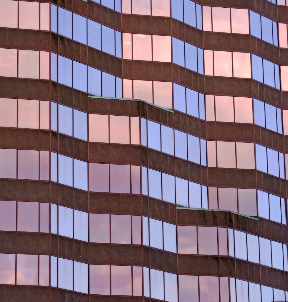 Reflecting the sunset color hues.