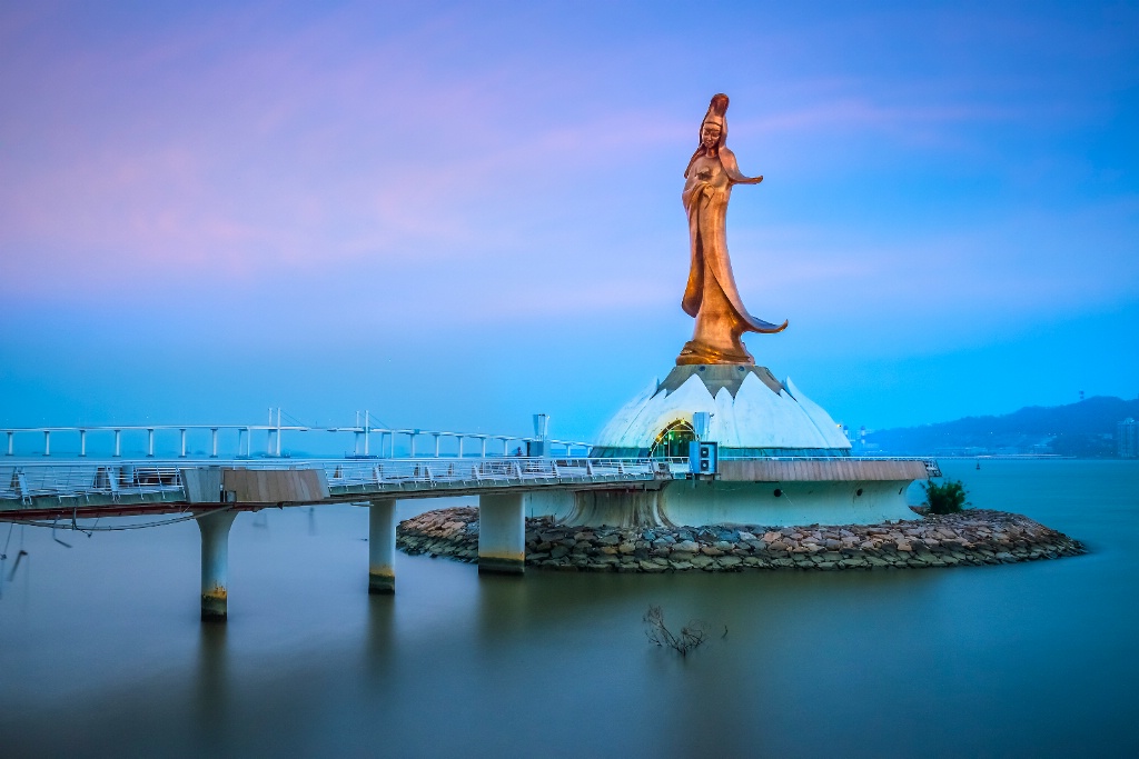 Statue at Macau Harbour