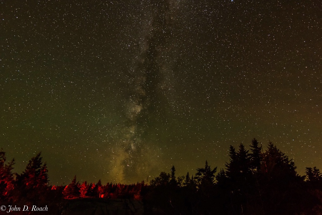 Milky Way Seen on Cadillac Mountain-1 - ID: 15467354 © John D. Roach