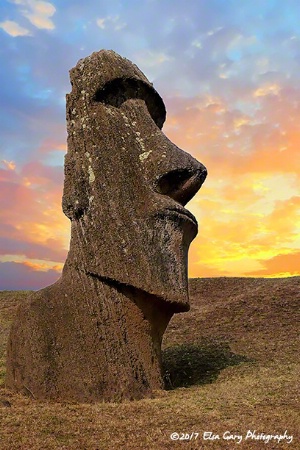 Easter Island: The Quarry at Sunset