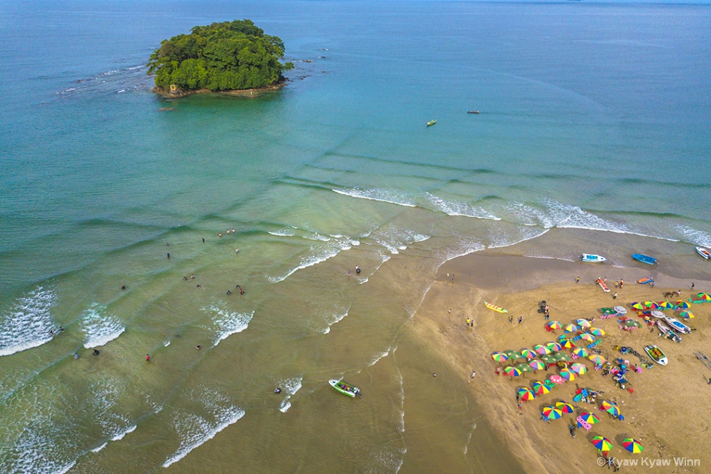 Small Island at Beach