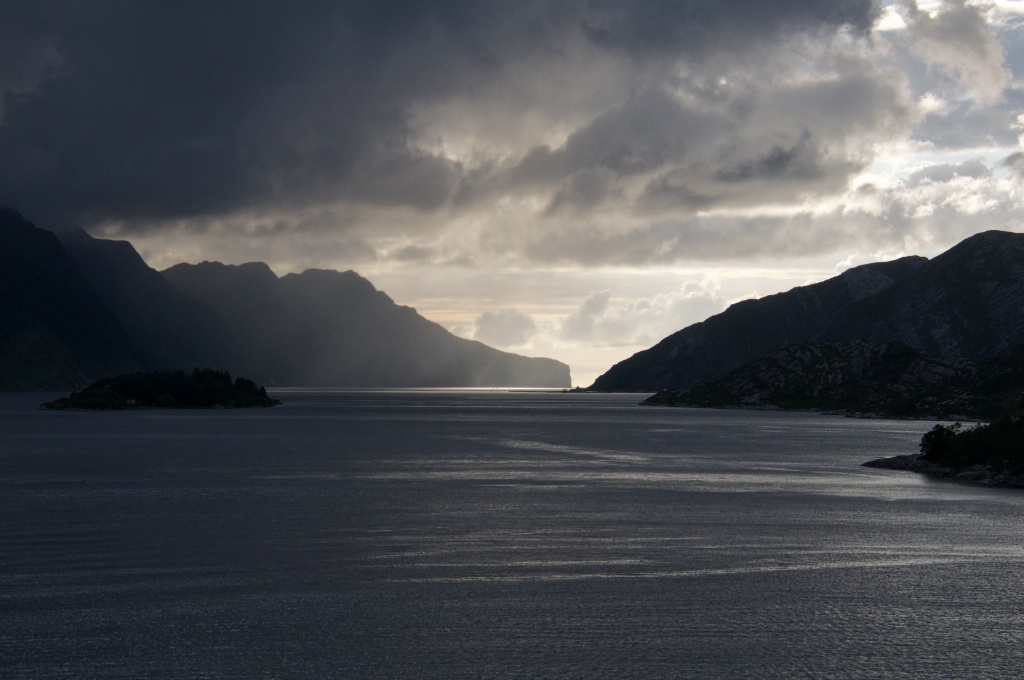 Entering a Fiord in Norway