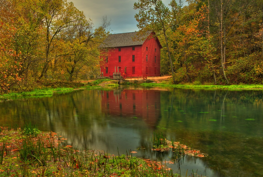 Alley Mill Reflection