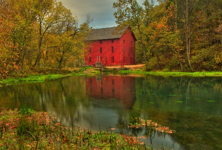 Alley Mill Reflection