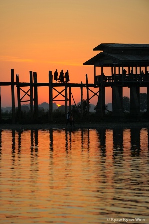 After Sunset at U Bain Bridge