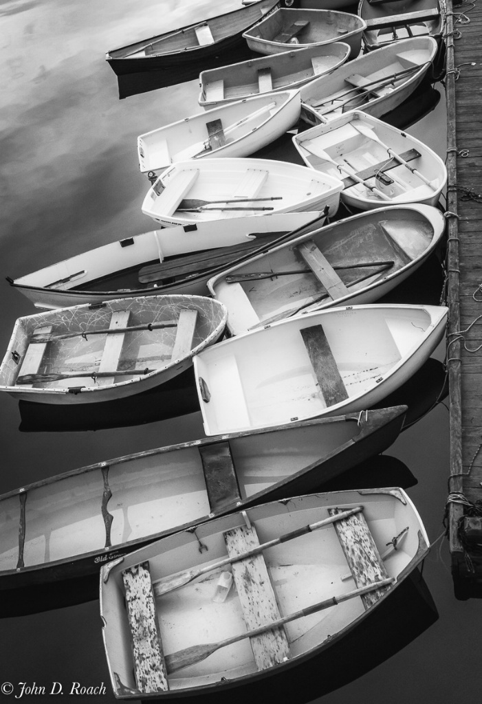 Skiffs in Monochrome - ID: 15474160 © John D. Roach