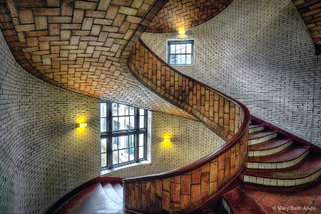 Spiral Staircase at Baker Hall