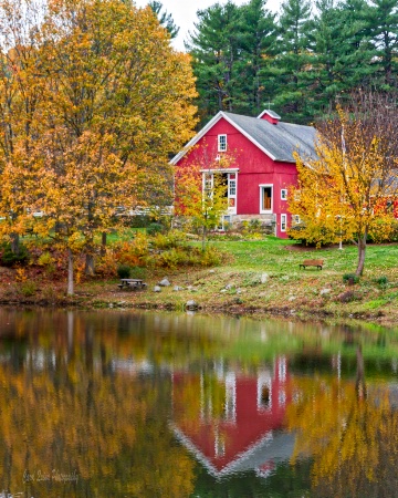 Red Barn in Autumn