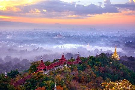 Beauty Morning View from Mandalay Hill