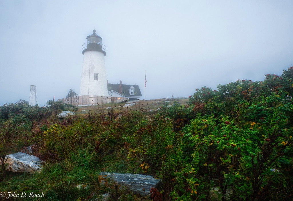 Pemaquid Light, Maine in the fog - ID: 15481783 © John D. Roach