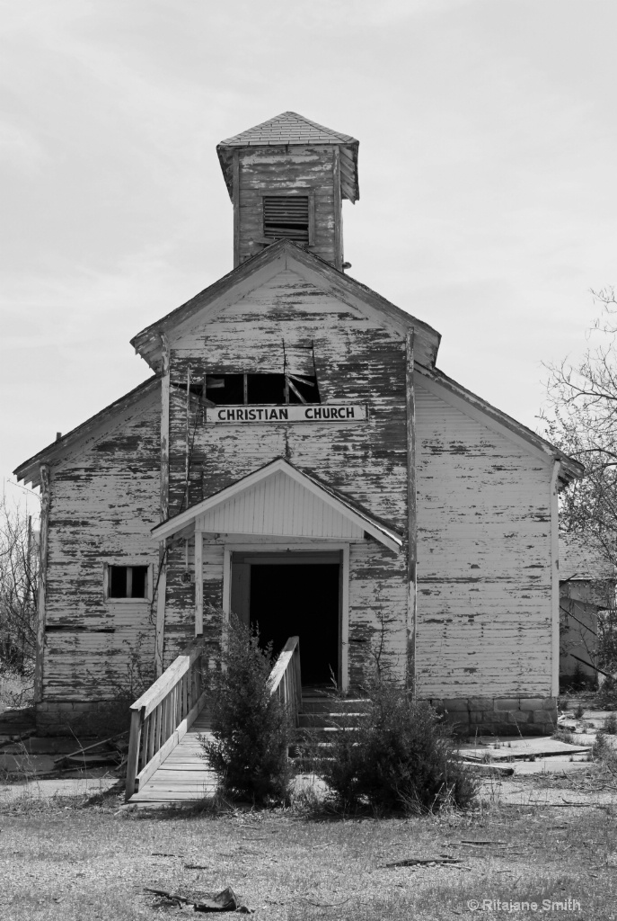 Abandoned Church in Picher, Oklahoma