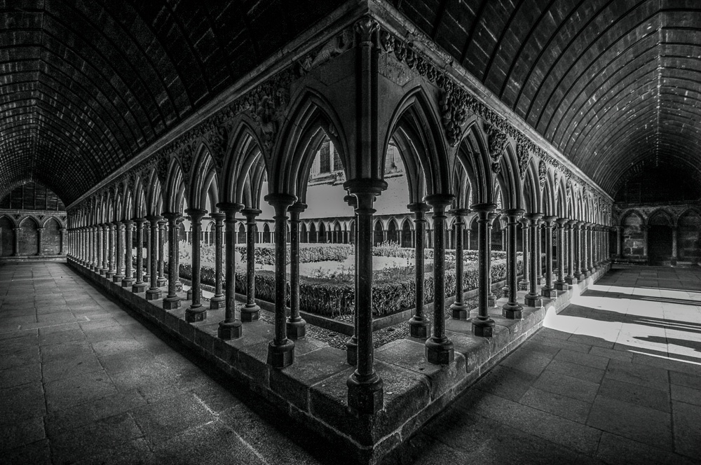 The Cloister of Mont Saint Michel