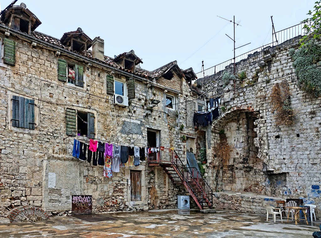  Laundry Day in Split, Croatia