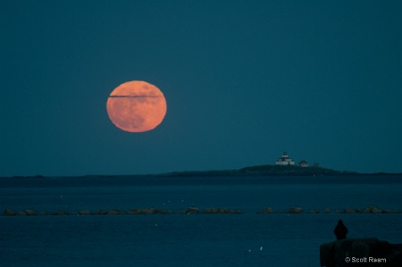 Bar Harbor.2010 Full Moon over Egg Rock 1