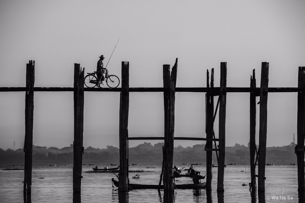 fisherman on the bridge