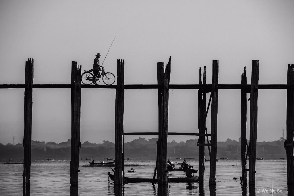 fisherman on the bridge