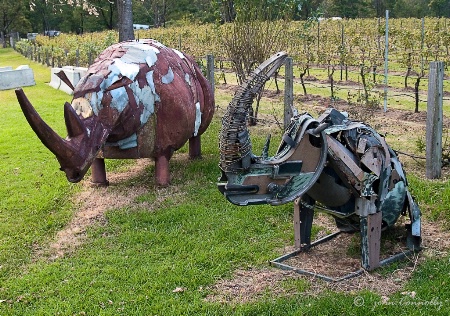 Sculptures at the Vineyard