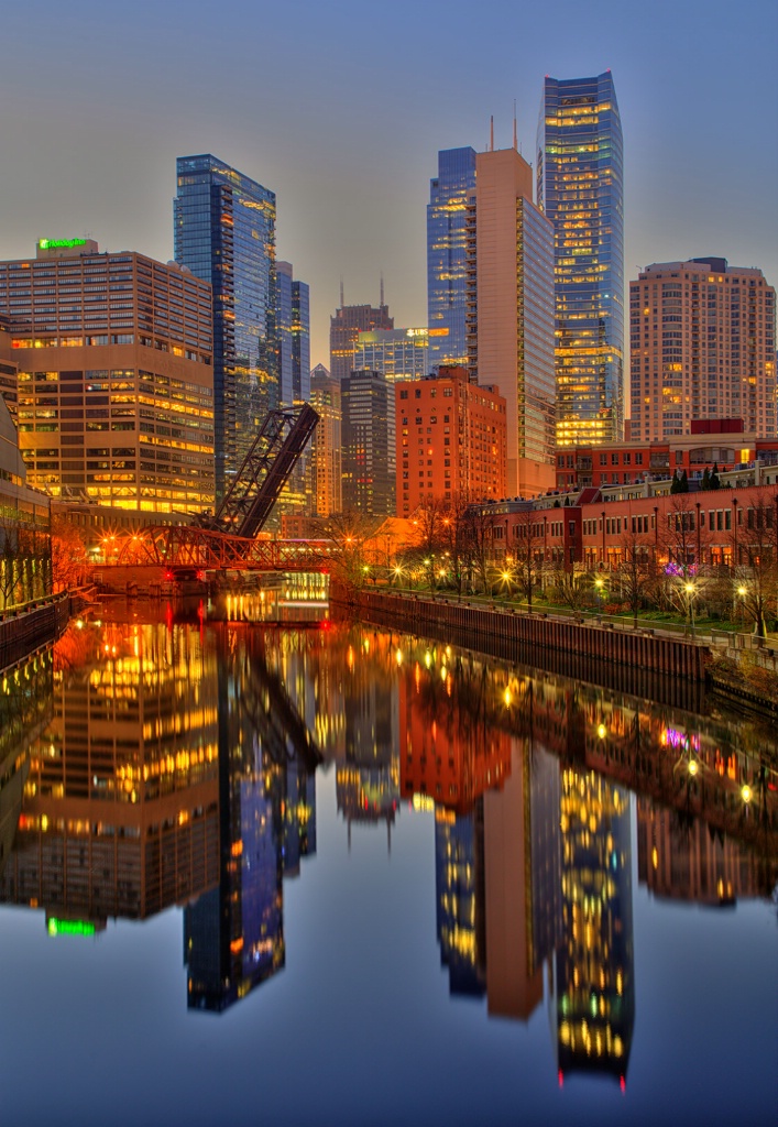 Chicago River Reflections