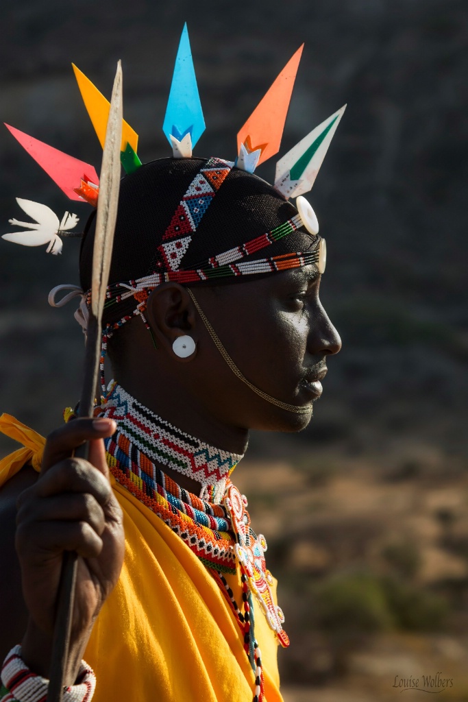 Samburu Warrior - ID: 15502845 © Louise Wolbers
