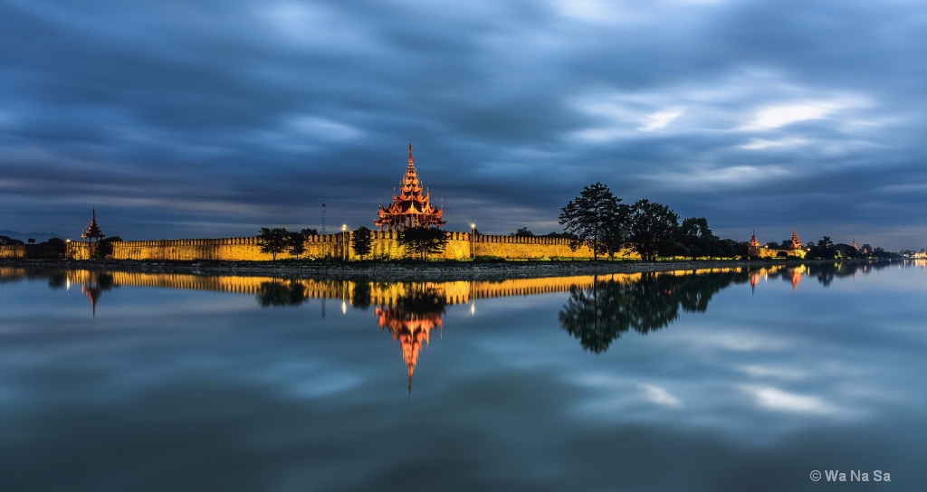 Mandalay palace in winter.