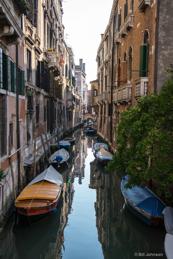 Venetian water street in the morning