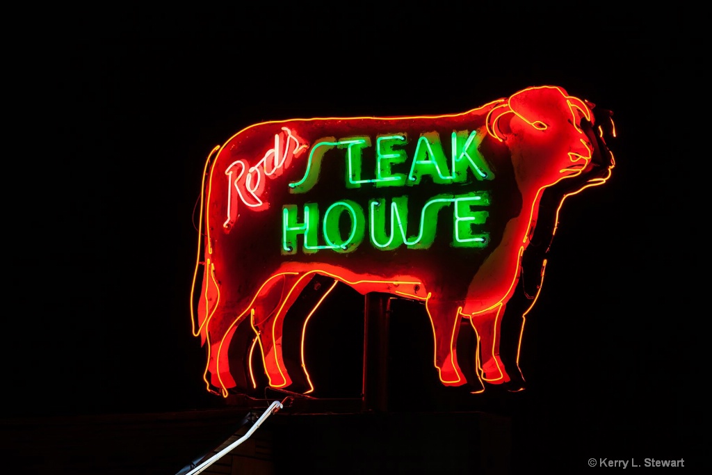 Rod's Steak House Sign - ID: 15508218 © Kerry L. Stewart