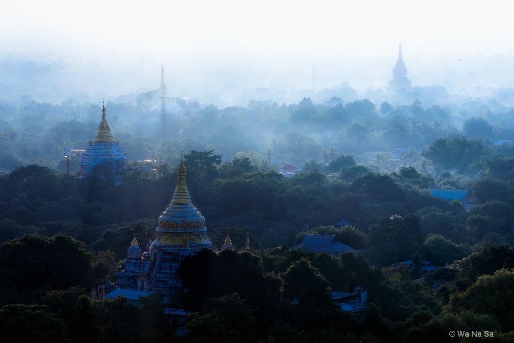 Pagodas at Sagaing hill