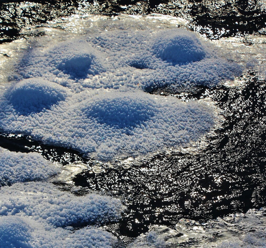 Freezing Stream Ice Mounds
