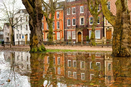 Queen's Square After Heavy Rain