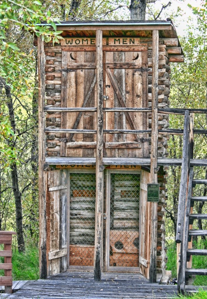 ~ 2 Story Outhouse .. I'll take the top ~