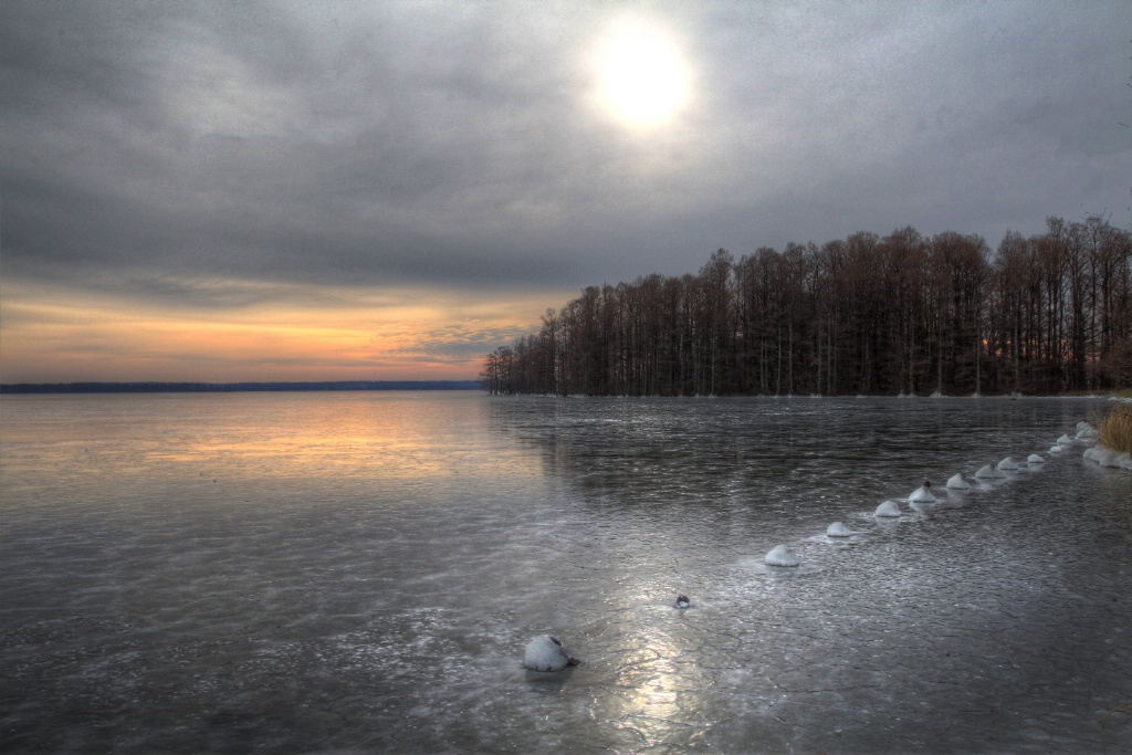 Frozen Lake Sunrise